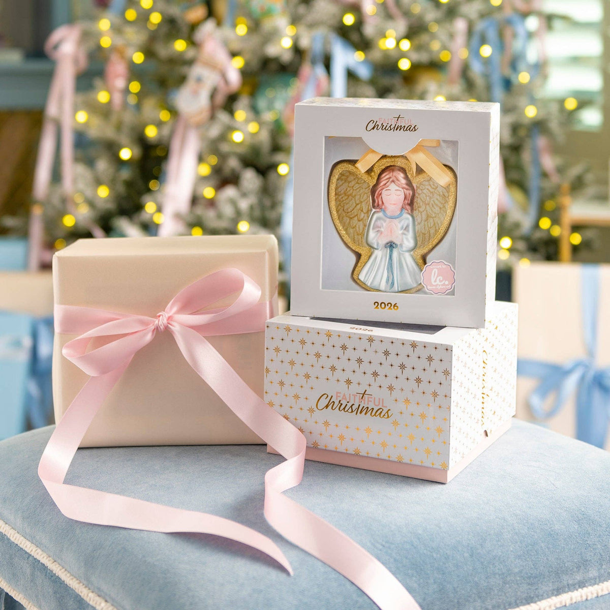 Lauren Clyburn Angel Blown Glass Christmas Ornament – 2026 #FC2604