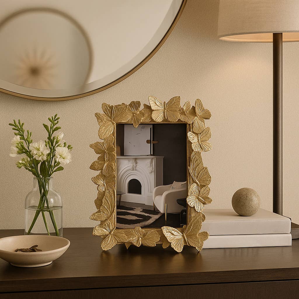 Butterfly Gold Frame 4x6 in.