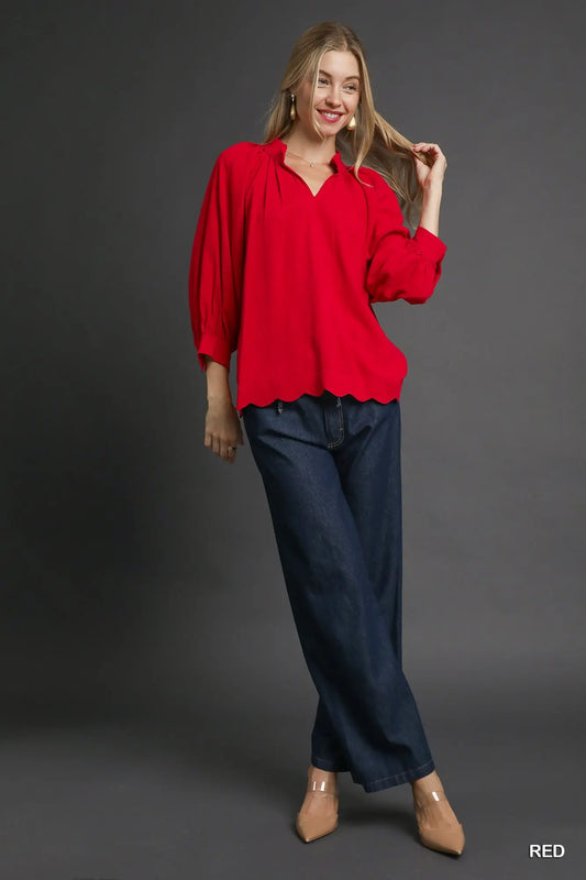 Veronica Red Top