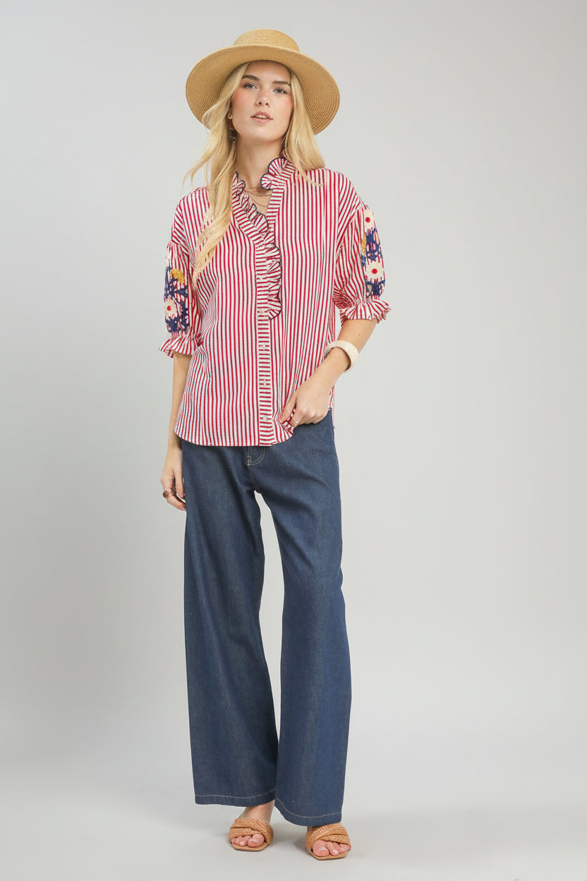 Raspberry Bloom Top