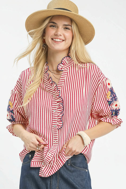 Raspberry Bloom Top