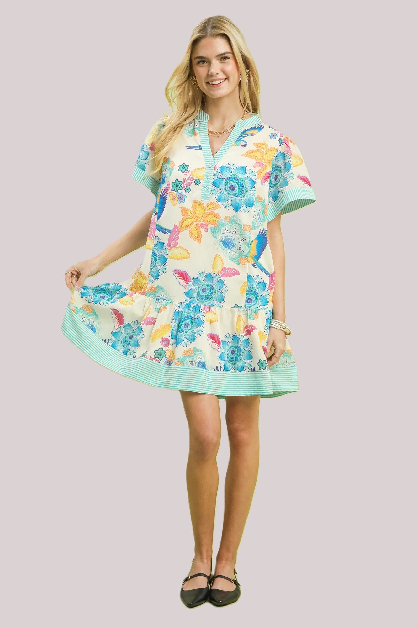 Mint Blossom Dress