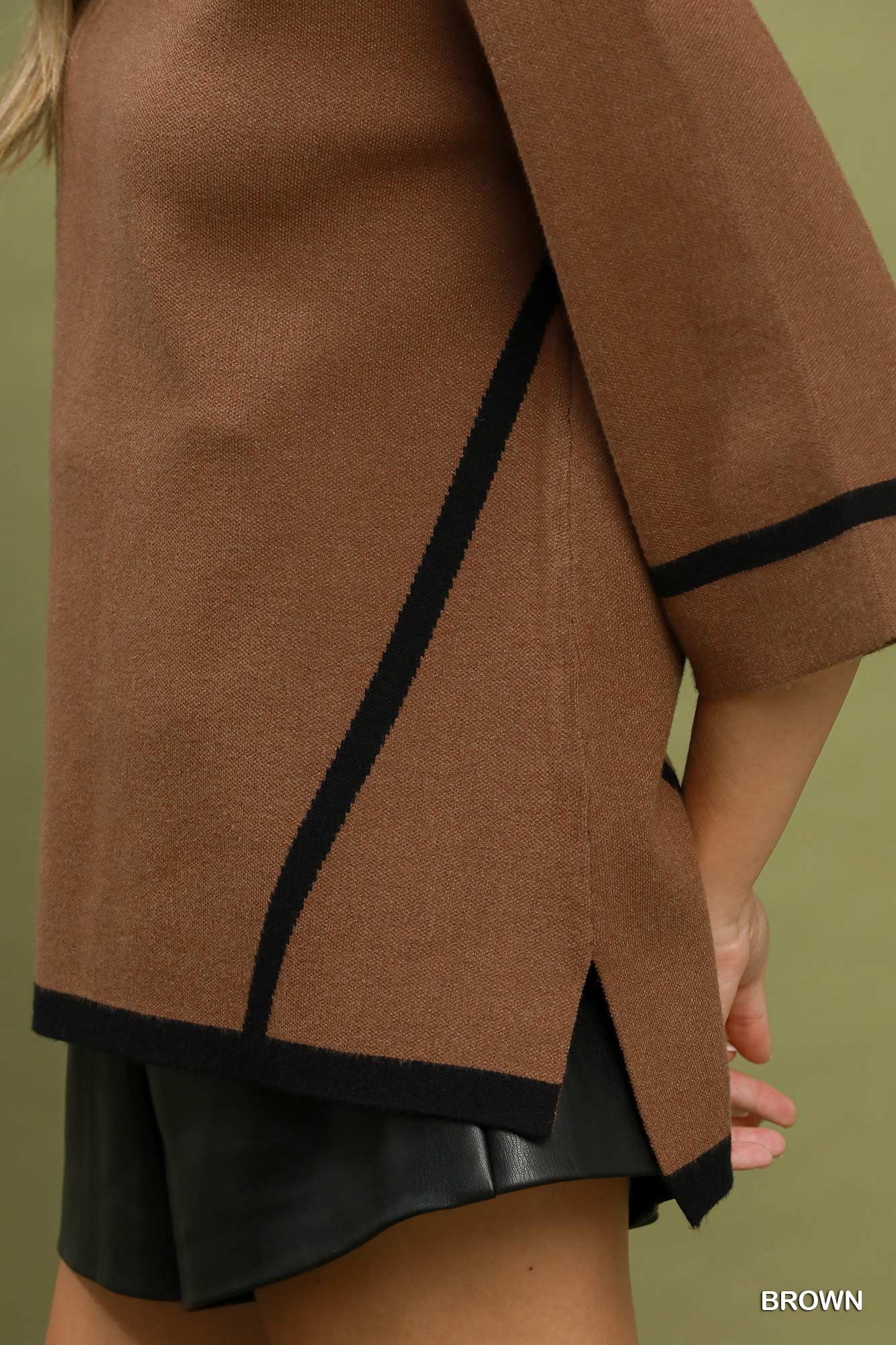 Brown Sugar Mock Neck Top