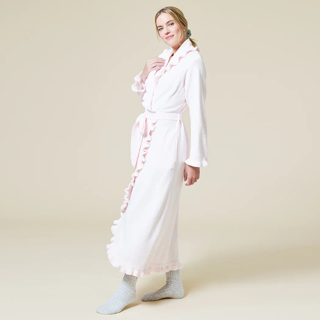 Softies Chenille Wrap Ruffle Robe 51"