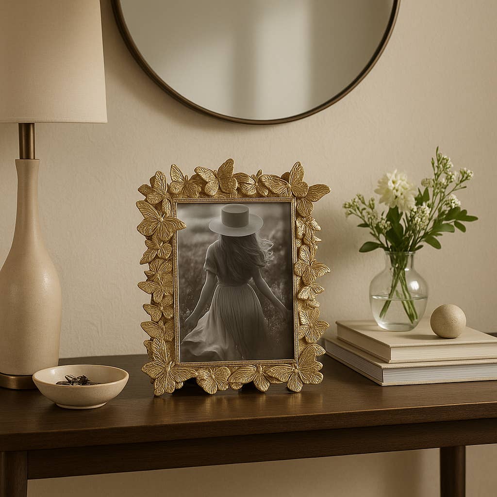 Butterfly Gold Frame  5x7 in.