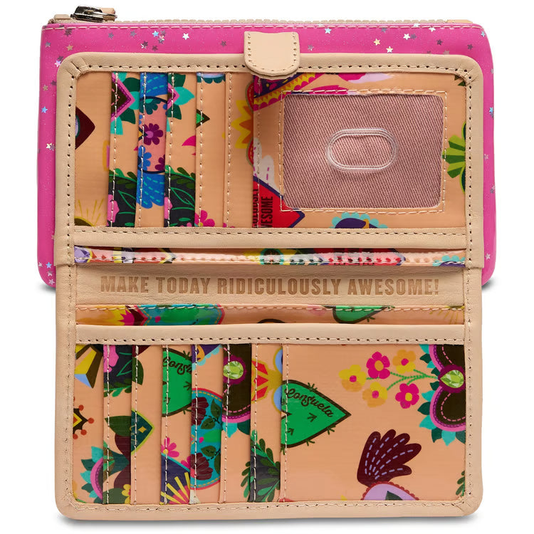Consuela Slim Wallet, Berry