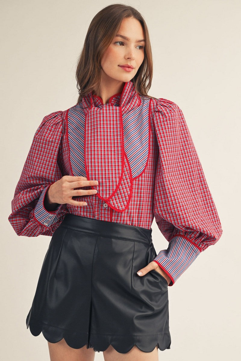 Hometown Plaid Top