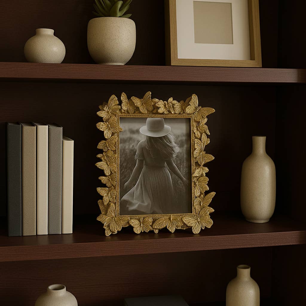 Butterfly Gold Frame  5x7 in.