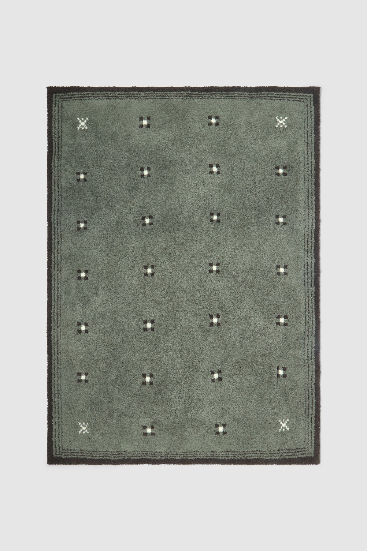 Barefoot Dreams Cozychic Navarro Throw- Agave Green Multi