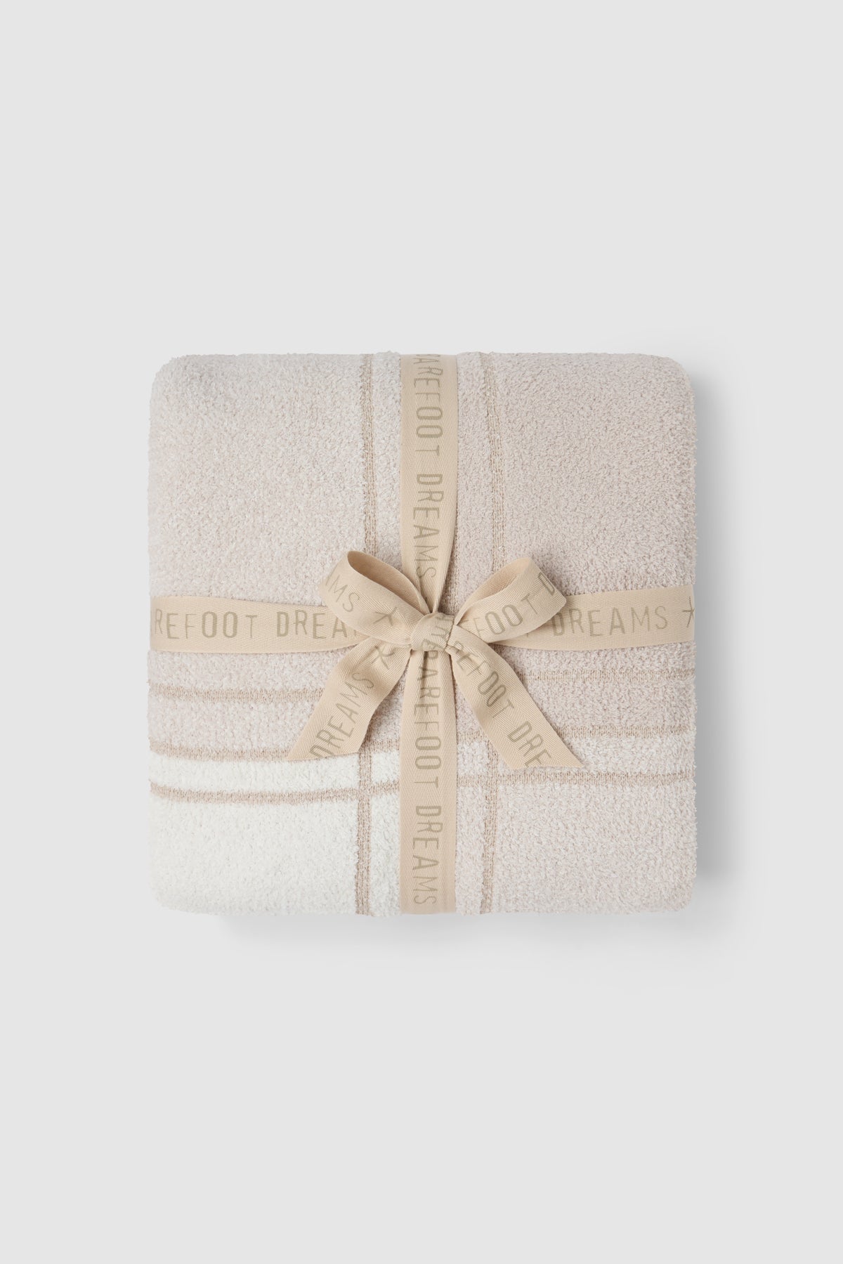 Barefoot Dreams Cozychic Cotton Buffalo Plaid Throw- Stone Multi