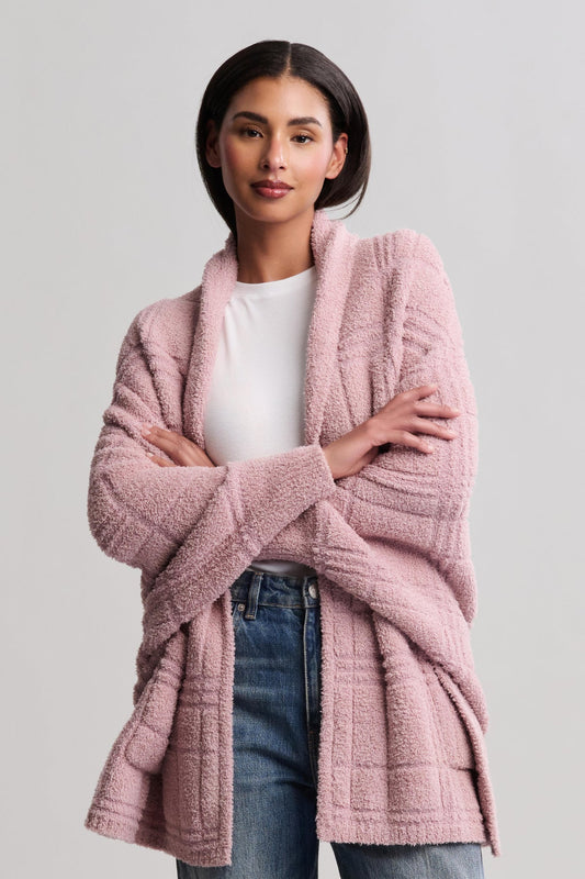 Barefoot Dreams Tonal Plaid Blanket Wrap