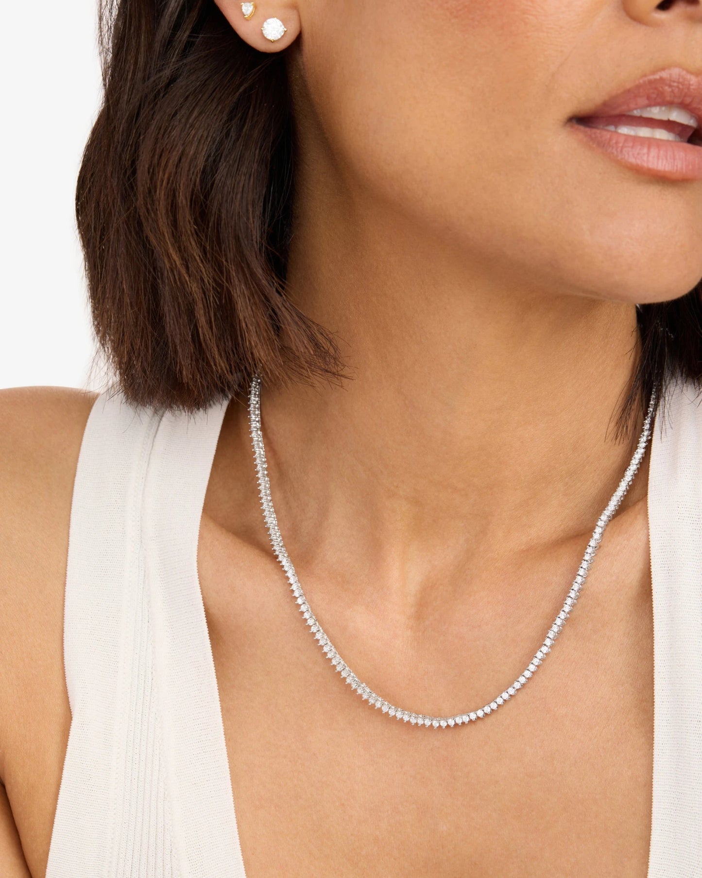 Melinda Maria Silver Baby Not Your Basic Tennis NK  16"  N6192