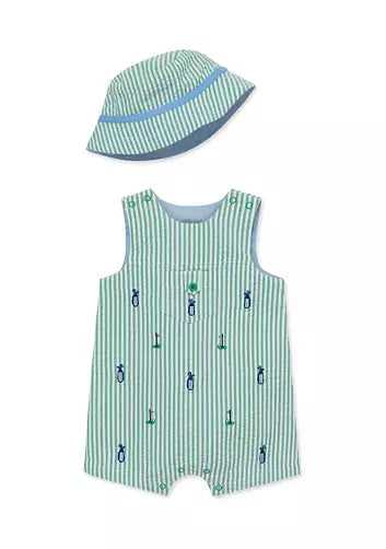 Little Me Golf Sunsuit and Hat