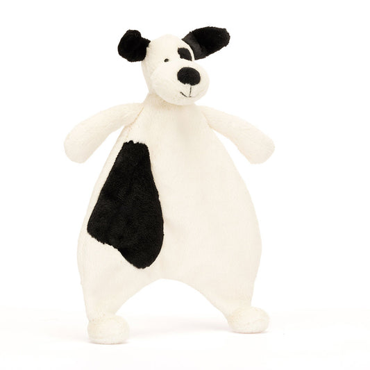 JC Bashful Black & Cream Puppy Comforter