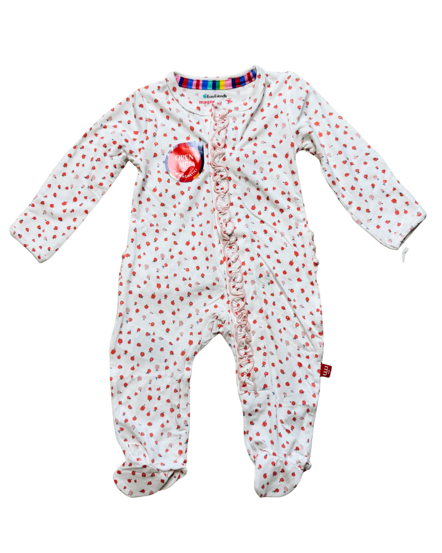 MM Apple Blossom Modal Ruffle Footie