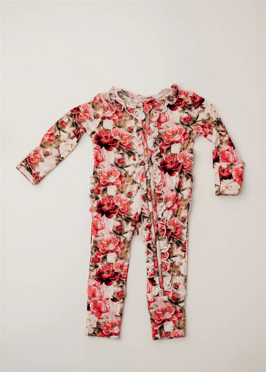 Rockin Royalty Crimson Bloom Footie