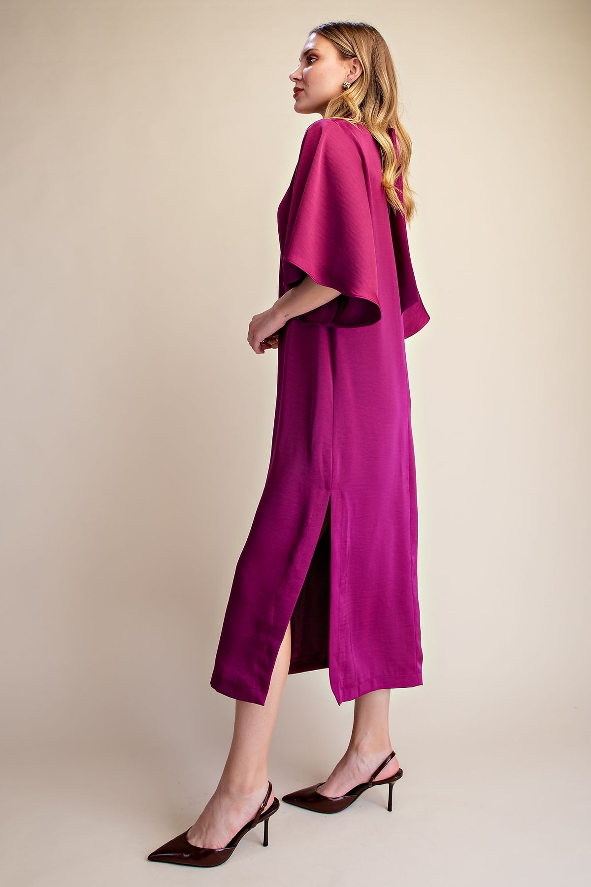 Plum Perfection Midi Dress