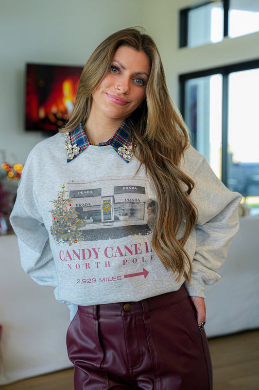 Candy Cane Marfa Sweatshirt
