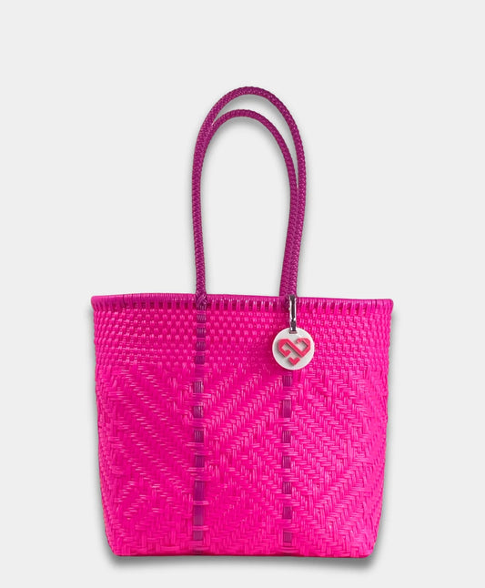 Maria Victoria Glimmer Magenta Tote Medium