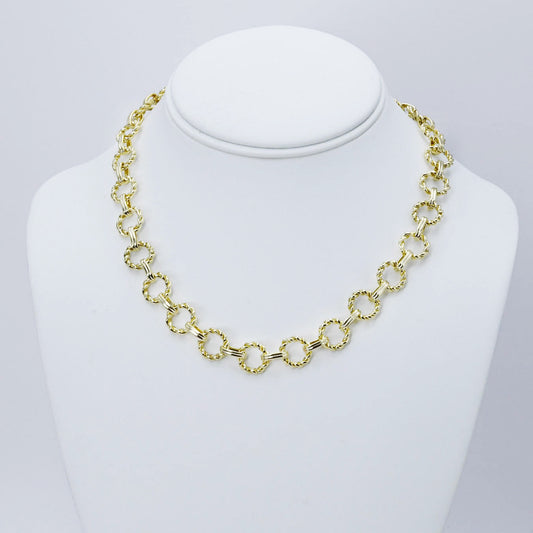 TJ Gold Circle Chain Link NK