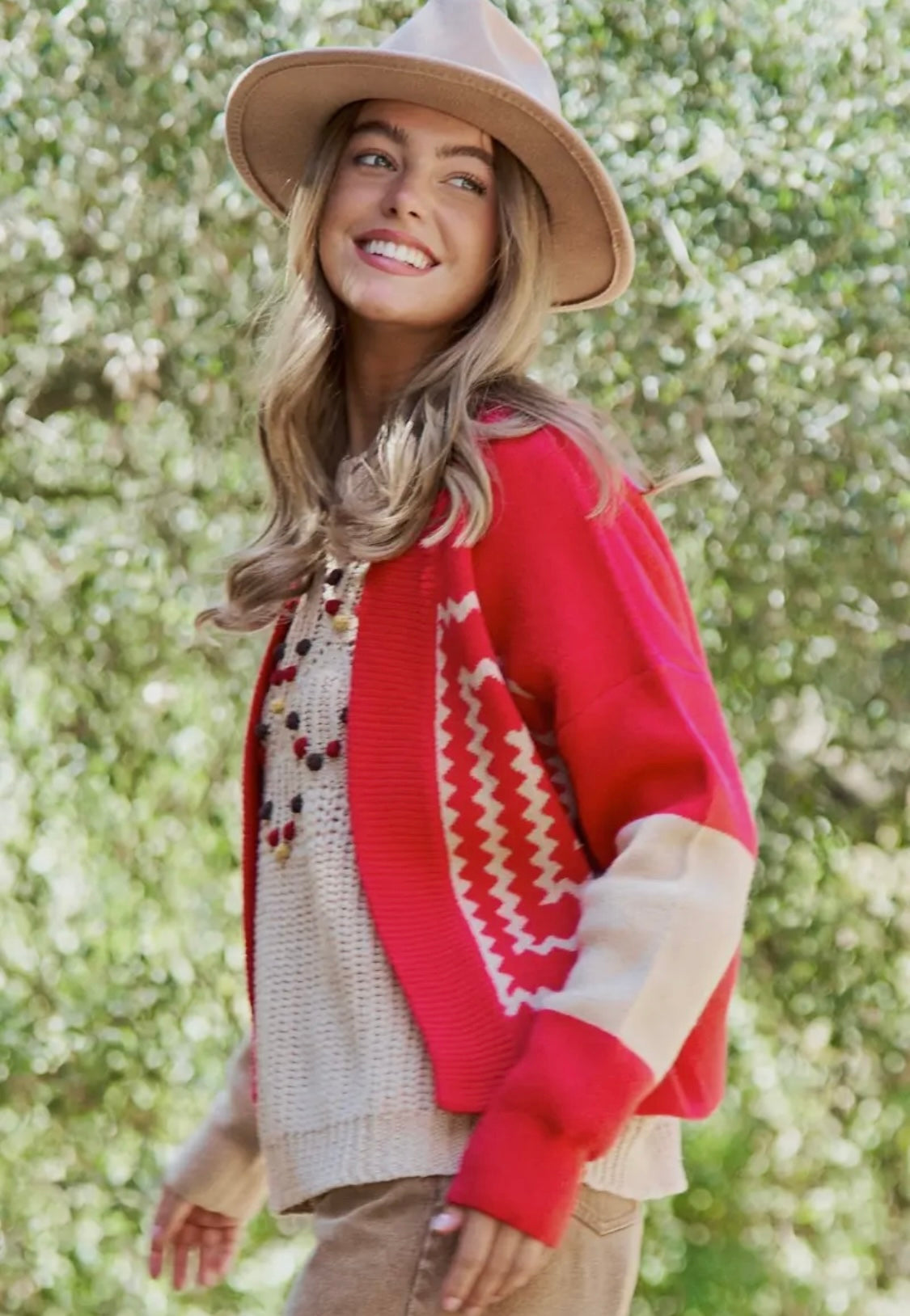 Red Cardigan