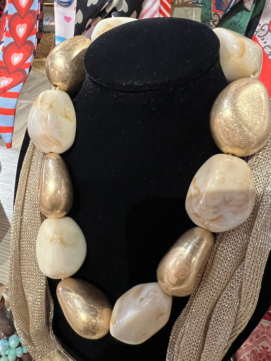 Gold & Stone Necklace