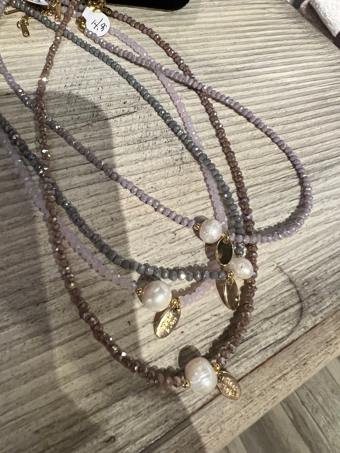 Beaded Pearl Necklace