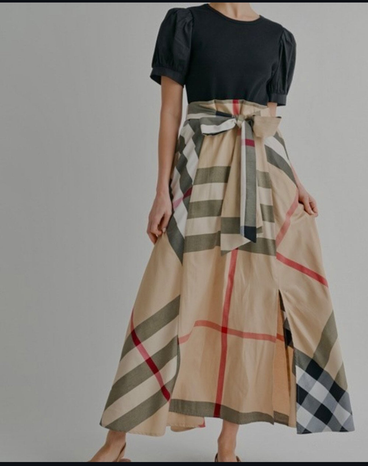 Classic Plaid Skirt Dress