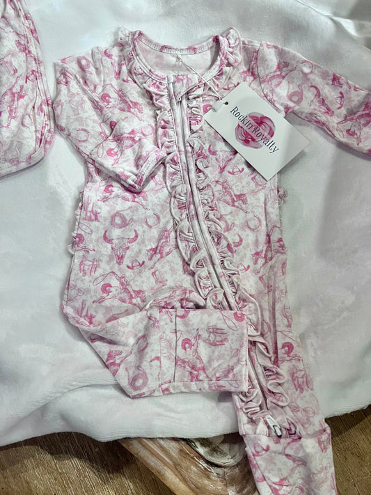 Rockin Royalty Saddle Sweetheart Footie