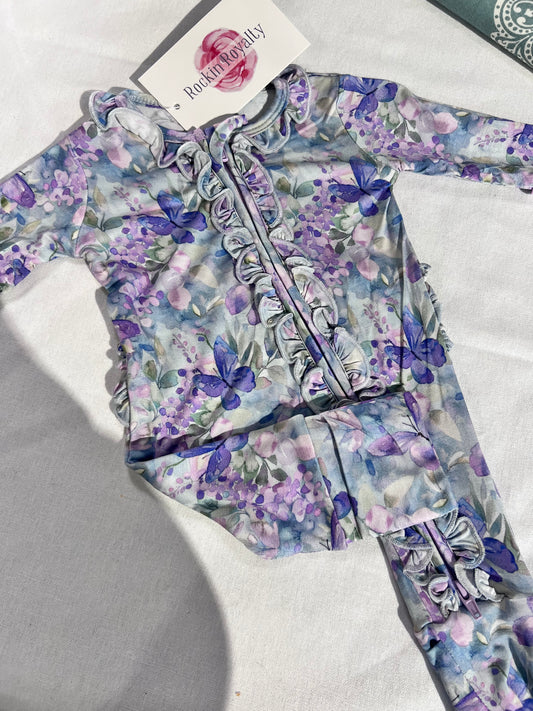 Rockin Royalty Violet Grace Footie