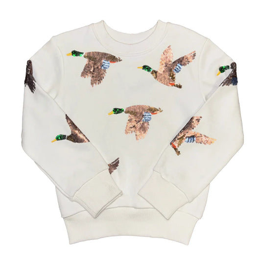 Belle Cher Mallard Sequin Sweatshirt
