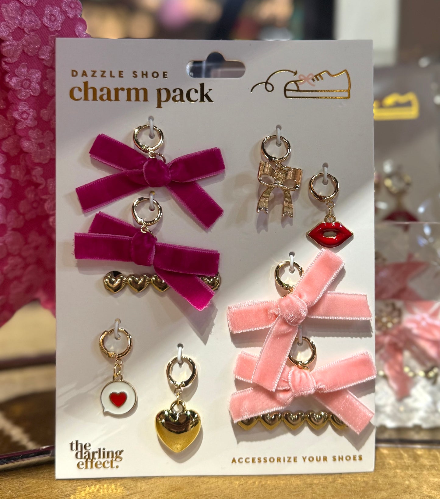 TDE Dazzle Shoe Charms Velvet Crush   VY-SHCHM-VELCRSH