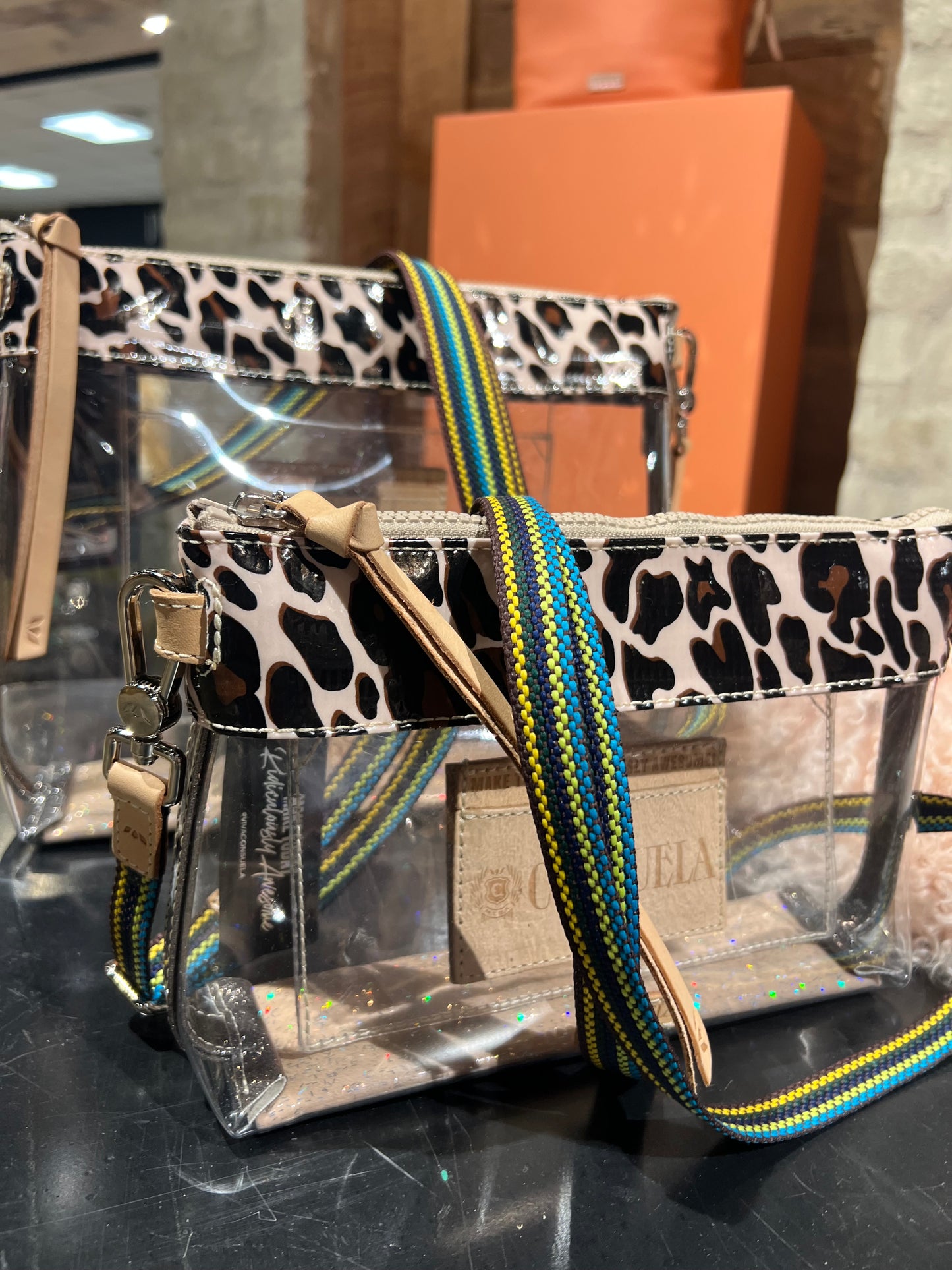 Consuela Midtown Crossbody, Clear Mona
