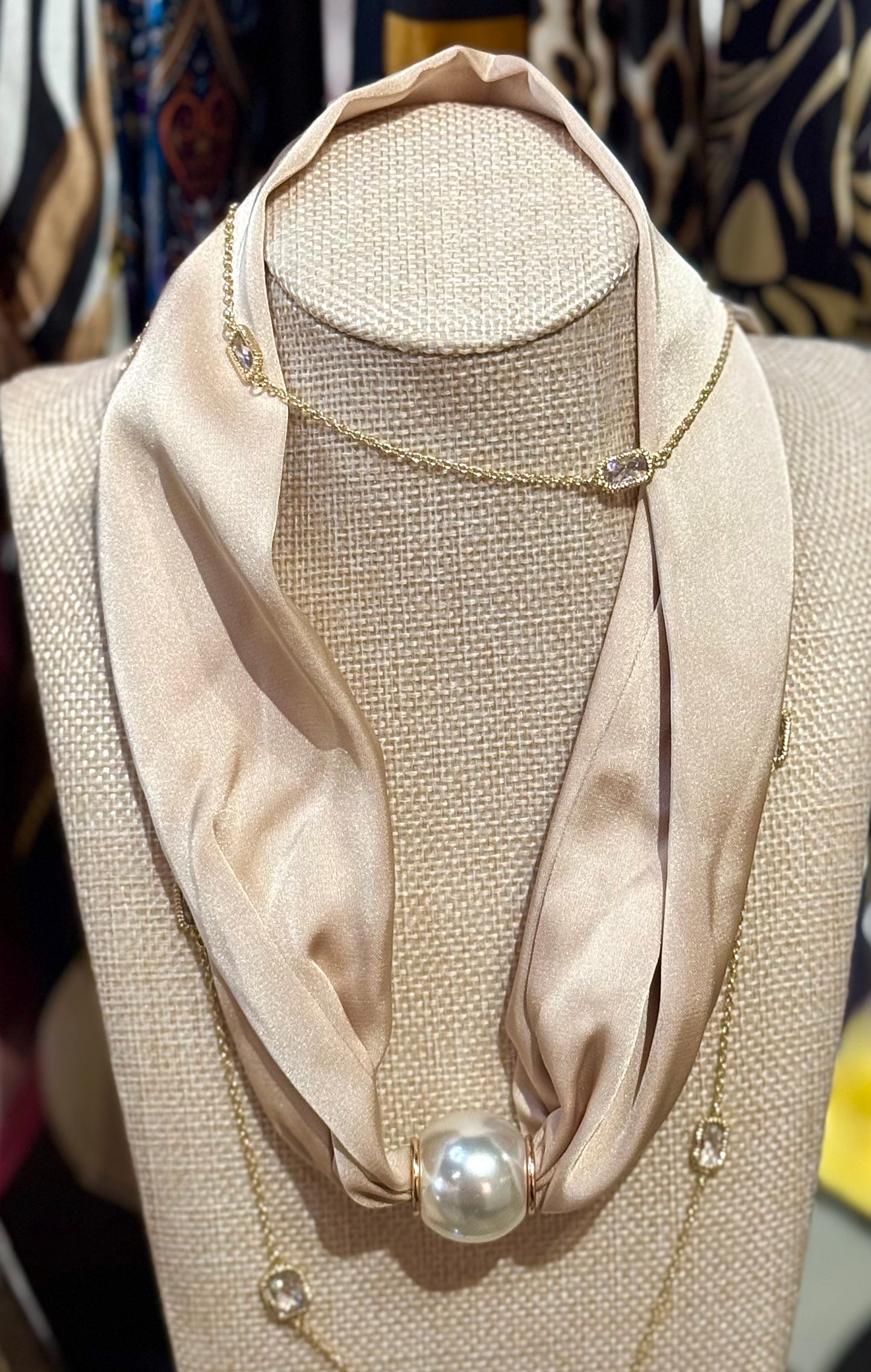 Pearl Scarf Short
