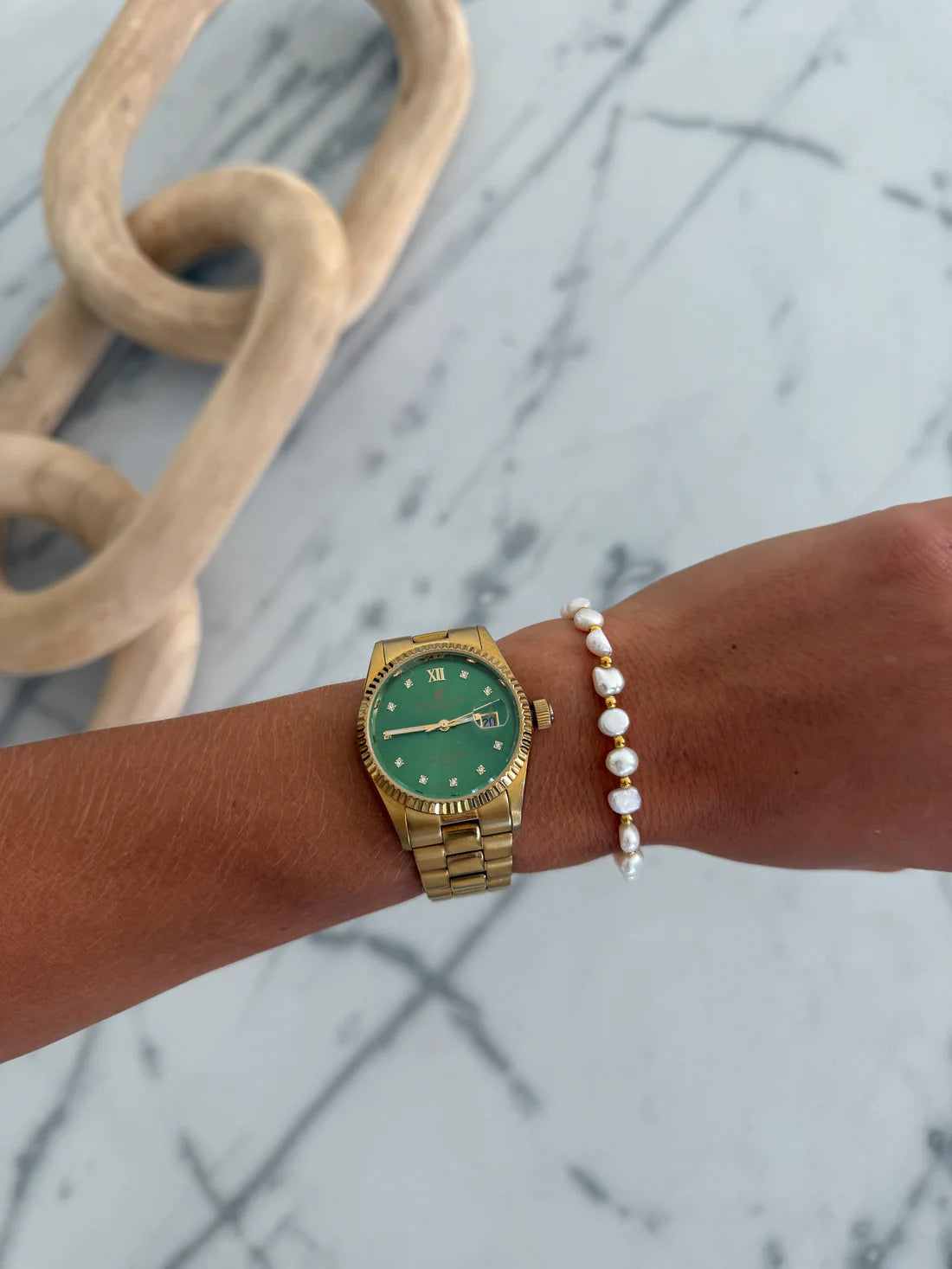 Chan-Sutt Pearls Poppy Bracelet