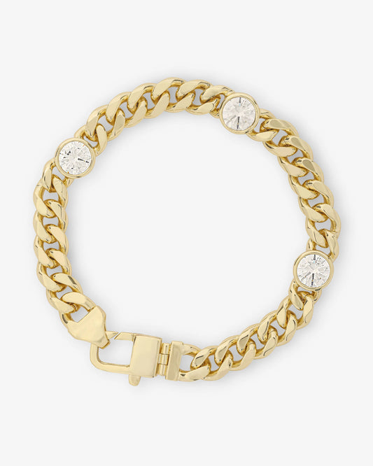 Melinda Maria Julian Triple Diamond Cuban Bracelet B1443