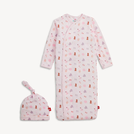 MM Nursery Nostalgia Pink Gown Set