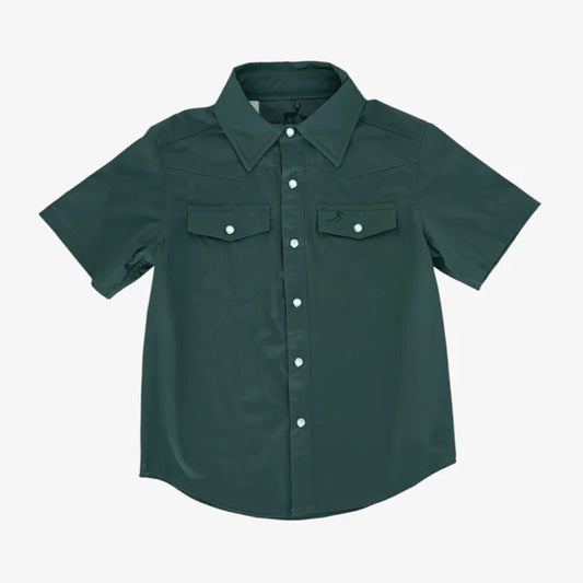 Performance Pearl Snap || Mallard Green