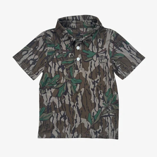 Buck Brothers Mens Mossy Oak Polo