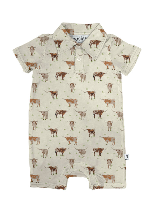 Goosies Longhorn Polo Romper