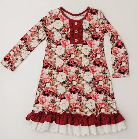 Rockin Royalty Crimson Bloom Nightgown