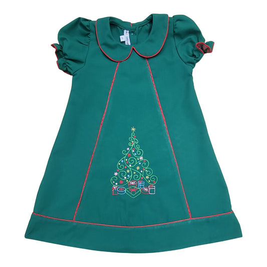 Sweet Dreams Hunter Green Christmas Dress