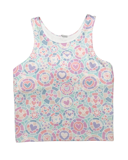Kalidescope Heart Tank & Skirt Set
