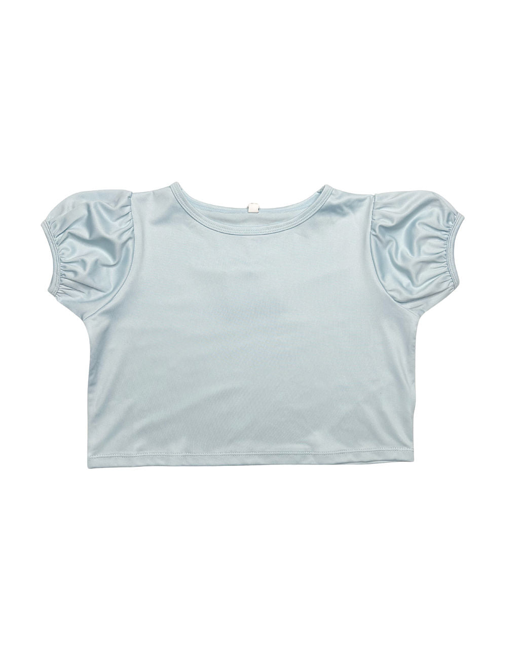 Blue Puff Sleeve Top