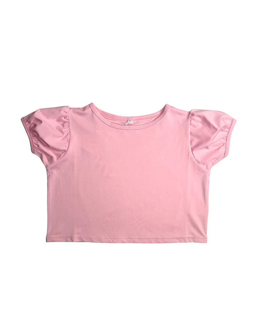 Pastel Pink Puff Sleeve Top