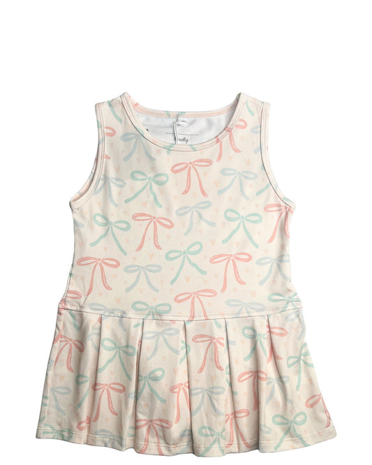 Bow Pleated Dress