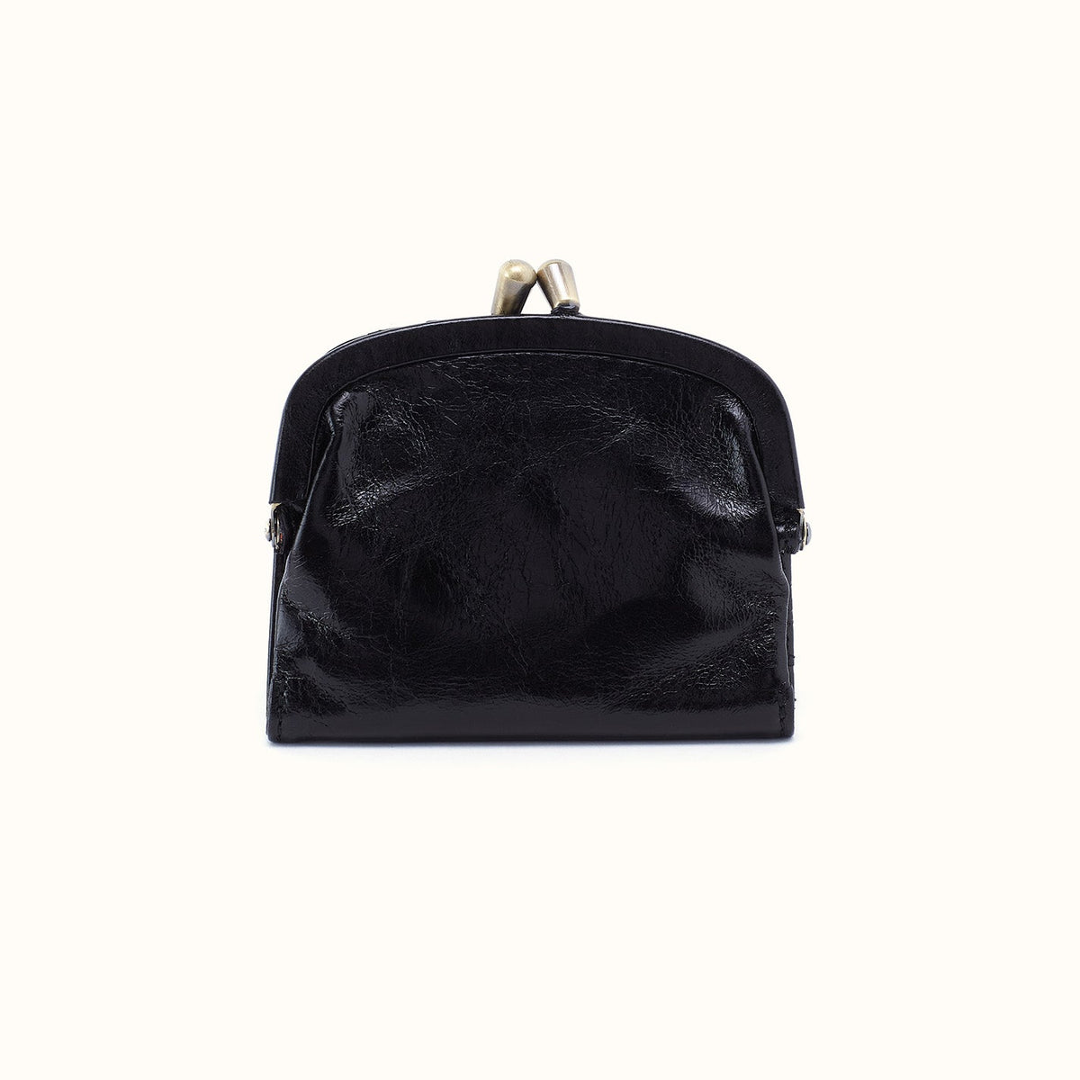 Hobo Alba Frame Bi-Fold Coin Purse- Black