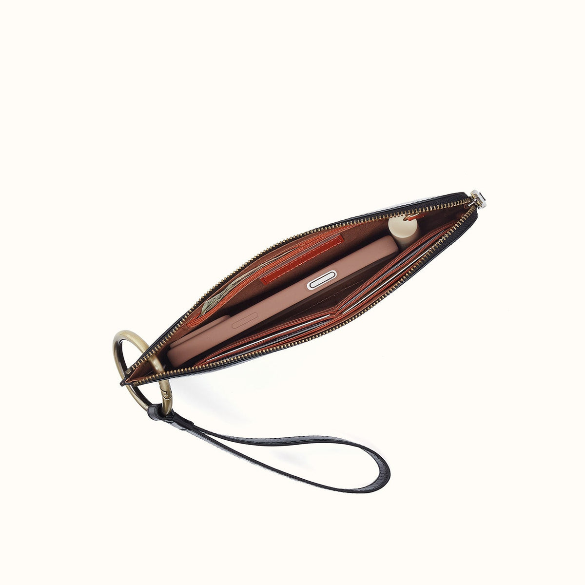 Hobo Jett Wristlet- Black