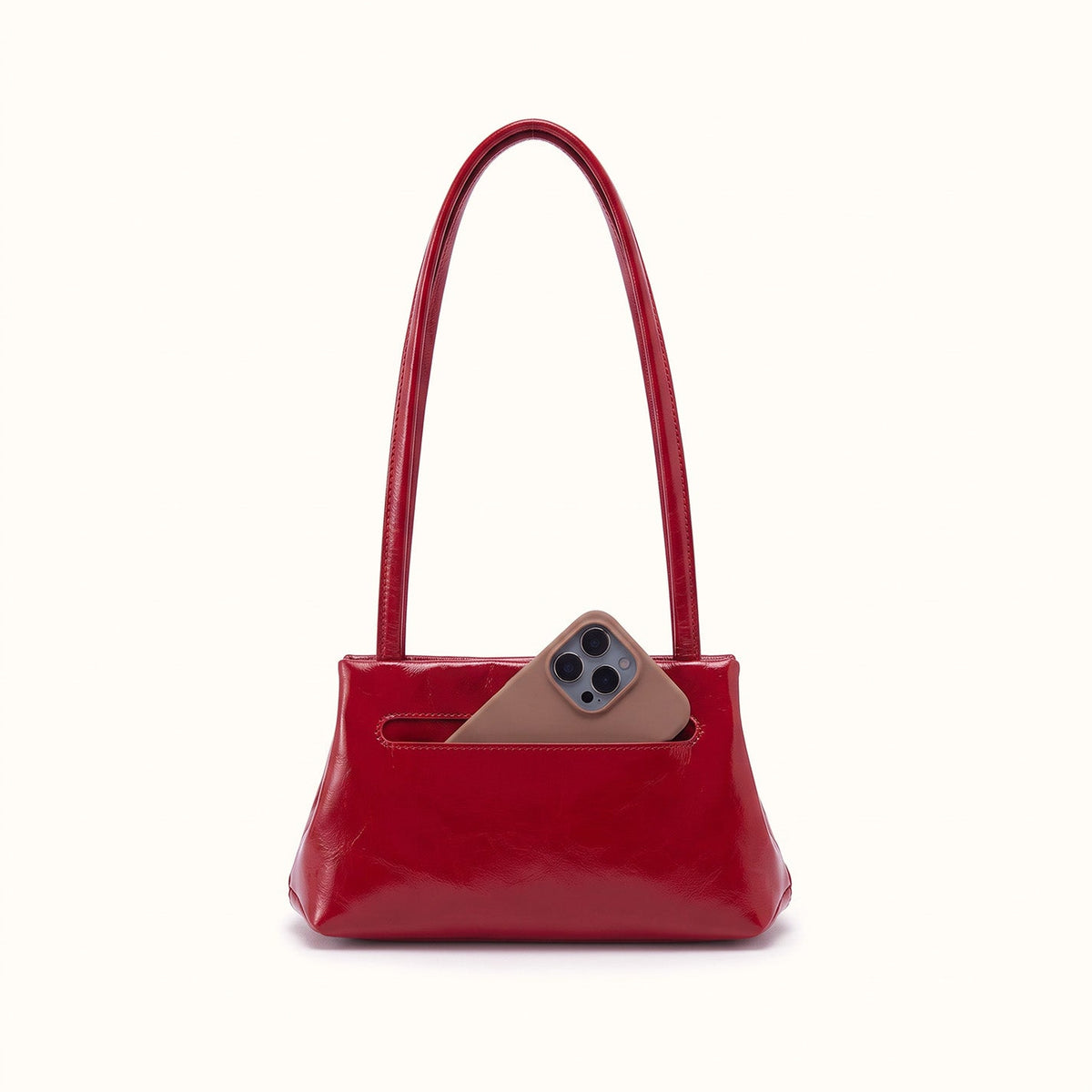 Hobo Adele Frame Shoulder Bag- True Red