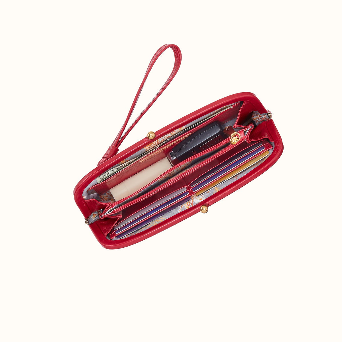 Hobo Alba Frame Large Bag- True Red